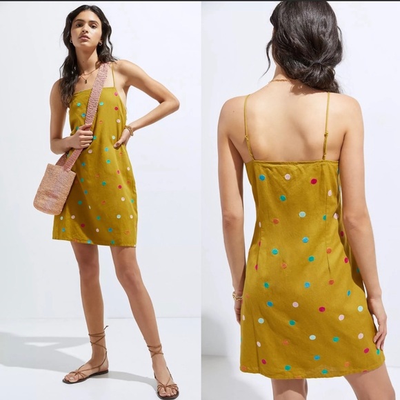 NWT Anthropologie × Corey Lynn Calter
Embroidered Polka Dot Mini Dress - Picture 1 of 10